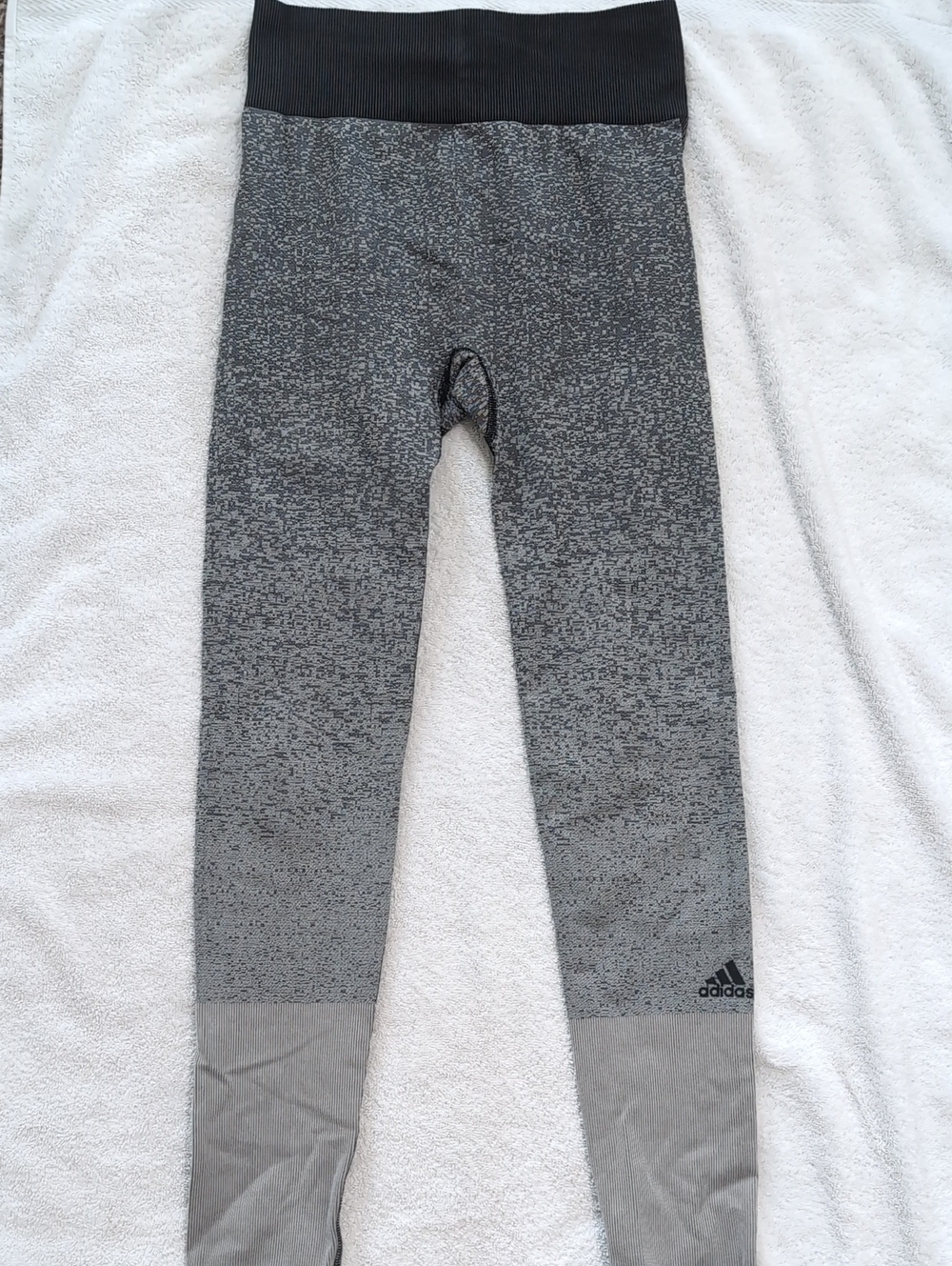 Adidas Black and Gray Seamless Leggings
